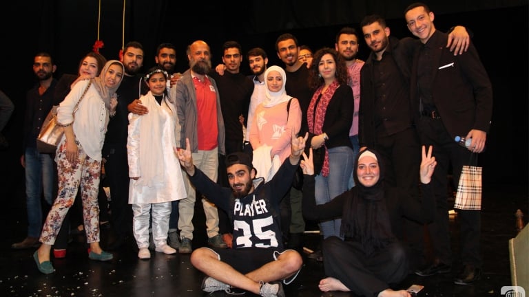 A Theater Group Gathered Arab Refugees Youth!