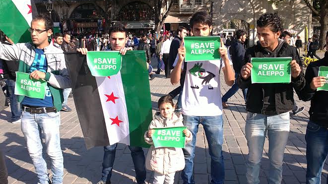 اعتصام  أمام القنصلية الإيرانية في اسطنبول 