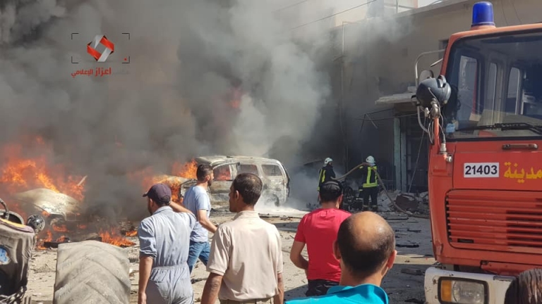 اعزاز..مقتل وجرح العشرات في انفجار سيارة مفخخة 