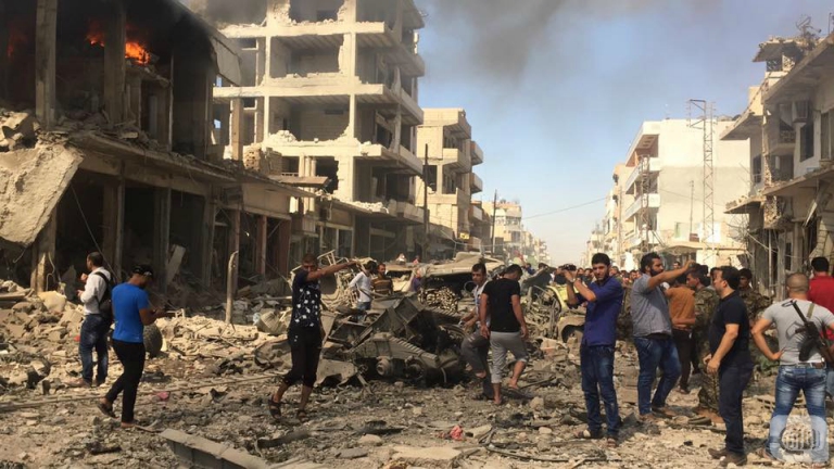 عشرات القتلى والجرحى بانفجار مفخخة في القامشلي