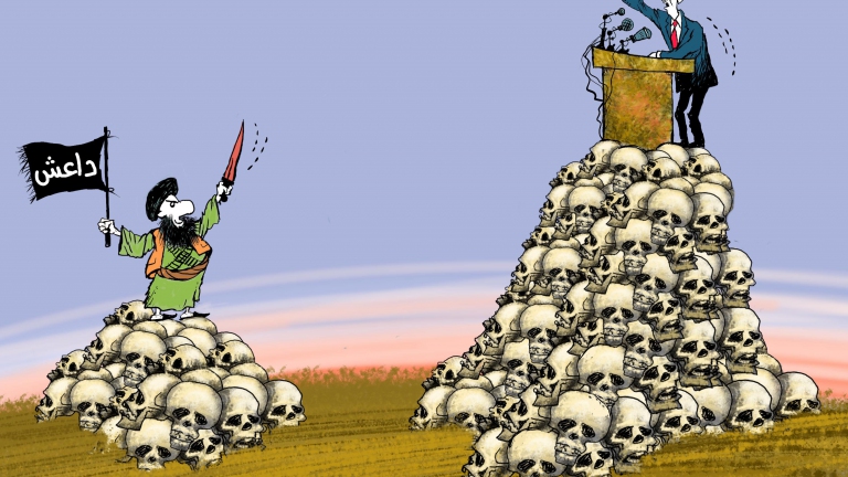الأسد vs داعش 