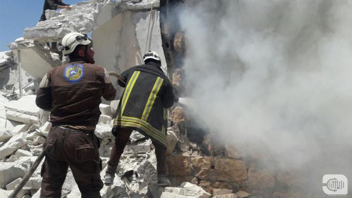 الدفاع المدني يعلن أحياء شرقي حلب 
