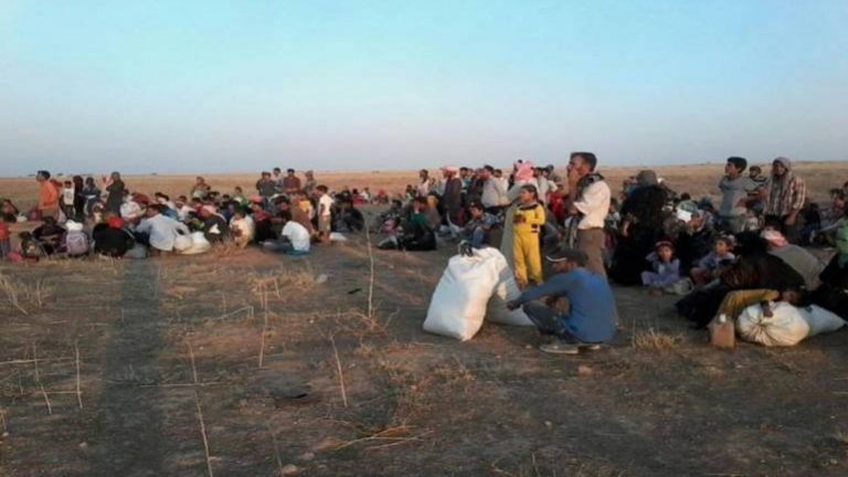 الحرب على داعش تجبر عوائل عراقية للنزوح إلى ريف ادلب