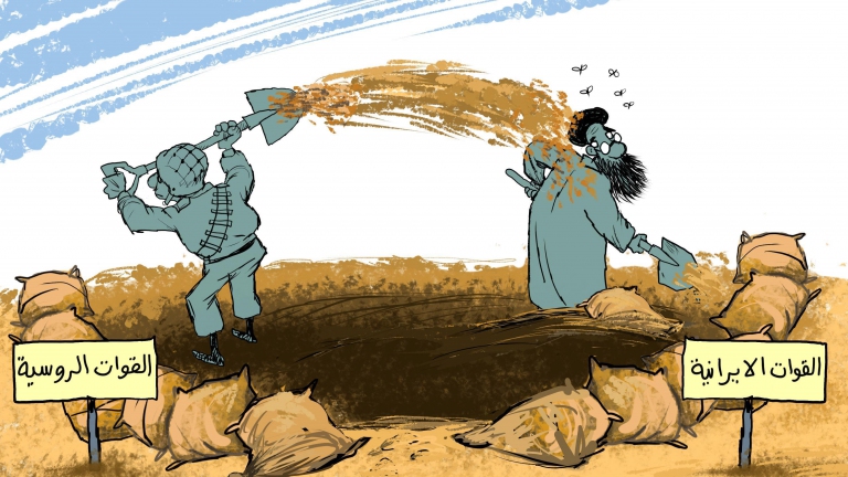 القوات الإيرانية والقوات الروسية