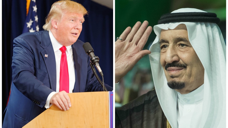 الملك سلمان وترامب يدعمان 