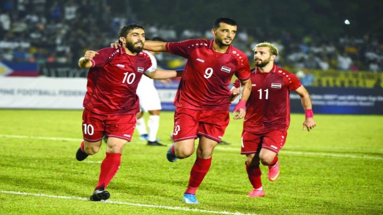  المنتخب السوري فاز على 