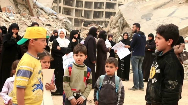 الوضع الإنساني في داريا المحاصرة 