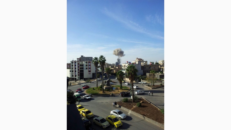 انفجار أمام فرع المخابرات الجوية في السويداء