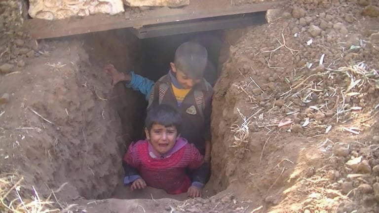 Aqrab: Primitive shelters to escape the regime wrath 