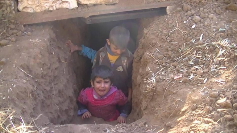 Aqrab: Primitive shelters to escape the regime wrath 