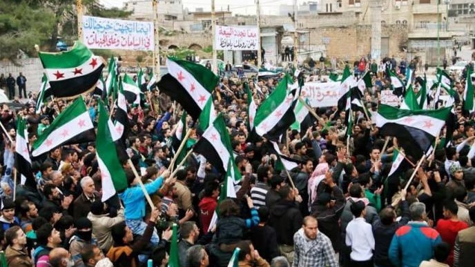 !Army of Conquest Break up a Demonstration  in Idlib
