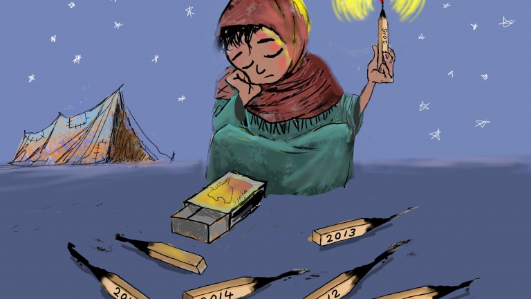 بائعة الكبريت السورية