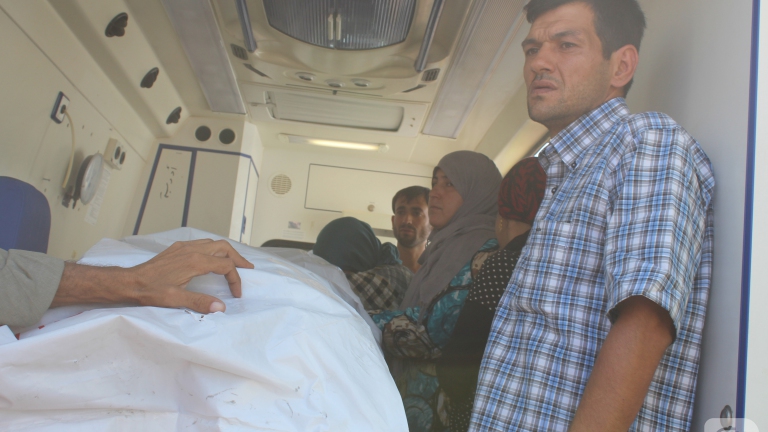 بالصور: تشييع الطفل الغريق 