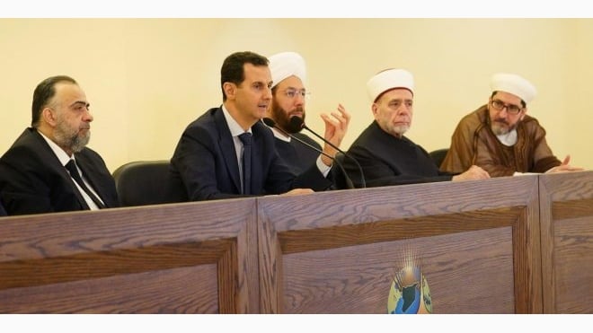 بشار الأسد: الدين لم ينزل على الإخوان المسلمين
