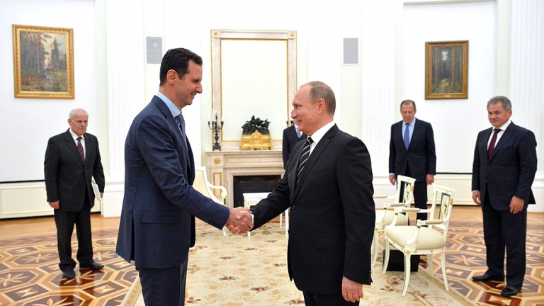 بشار الأسد التقى بوتين في موسكو
