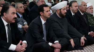  بشار الأسد يحتفل بعيد المولد النبوي في دمشق