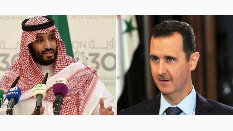 ابن سلمان يستبعد رحيل الأسد ويدعو واشنطن للبقاء بسوريا