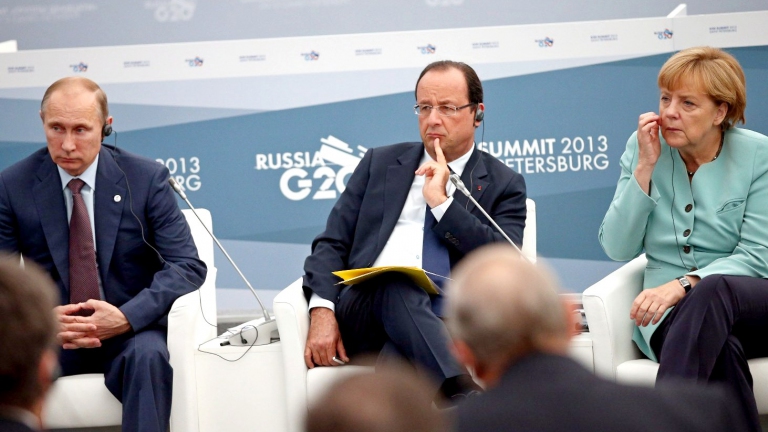 بوتين يلغي لقاء هولاند.. وبريطانيا تحذر روسيا
