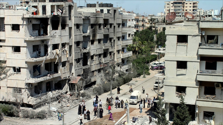 ضحايا بقصف على حلب وحي الوعر