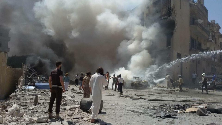 ضحايا بقصف على مناطق بحلب وإدلب