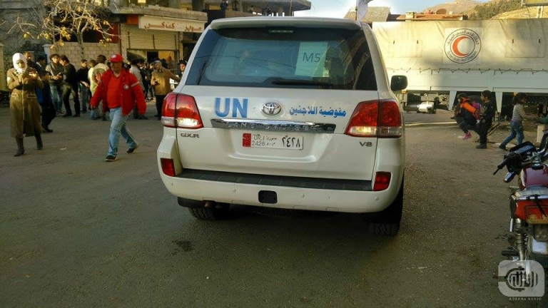 دخول مساعدات إلى مضايا المحاصرة