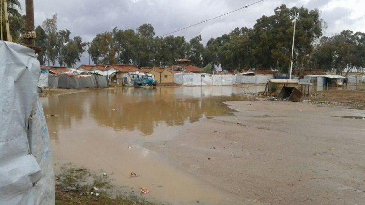 درعا: منخفض قطبي يضرب مخيمات النازحين