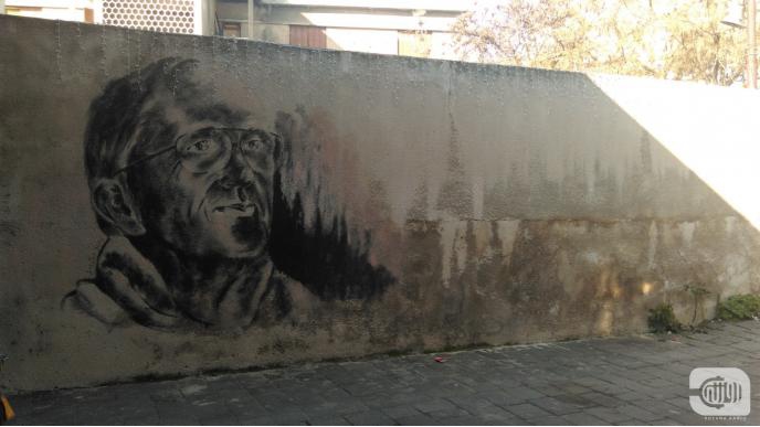 FATHER FRANCIS ON AL-HAMIDIYEH WALLS
