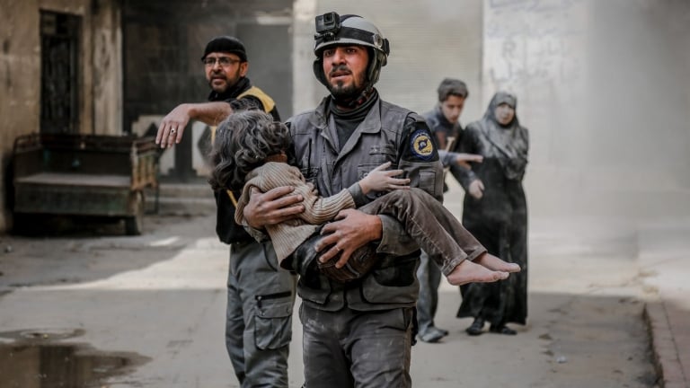 فرنسا تجري مشاورات حول تنفيذ هدنة في الغوطة الشرقية 