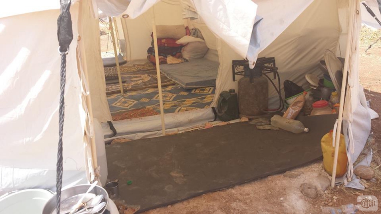 Gas Cylinder: A Syrian's Companion, Even into Tents!