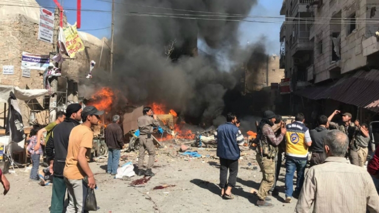 حلب: عشرات الضحايا بانفجار مفخخة في مدينة الباب