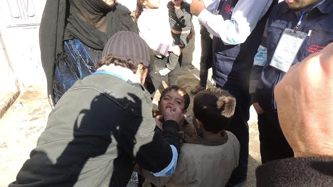 حملة للقضاء على شلل الأطفال في دير الزور 