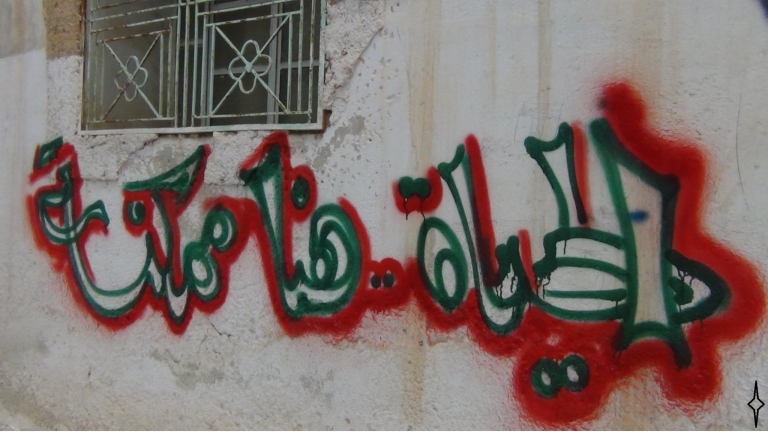 هذا رأيك.. حملة للديمقراطية على حيطان سراقب