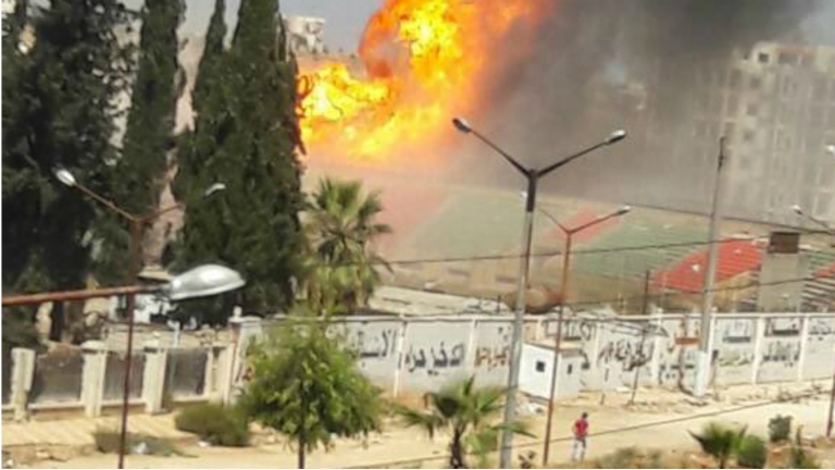قتلى مدنيون بانفجار ضخم في إدلب