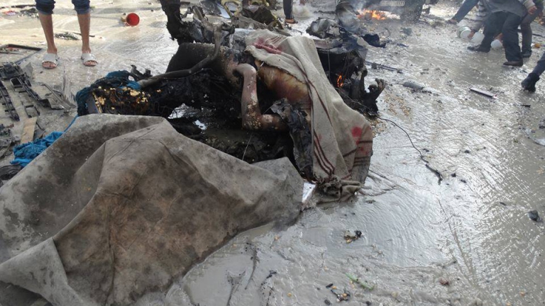 قتلى وجرحى في قصف لطيران النظام على سوق الخضار في حلب
