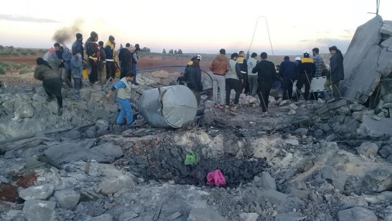 قتلى وجرحى مدنيون بقصف جوي على ريف إدلب
