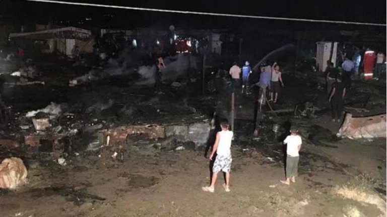 لبنان.. مقتل طفلة بحريق مخيم للاجئين السوريين