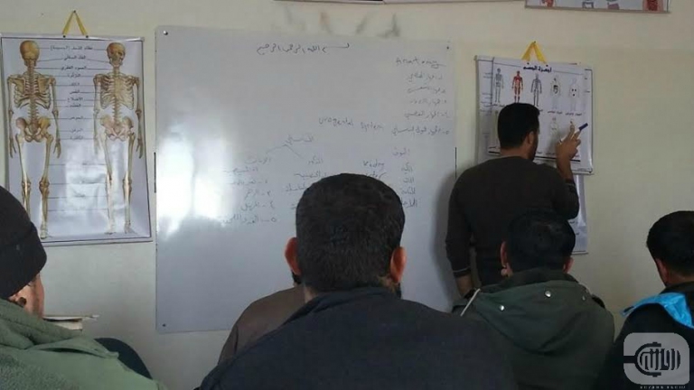 Medical institute in Idlib challenges the Aerial bombardment