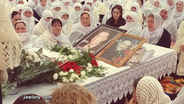 مجدل شمس تودع ابنها الذي قضى تحت التعذيب 
