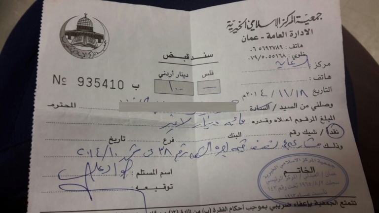 متبرع يتخلى عن 56 عائلة سورية معرضة للتشرد في الأردن 