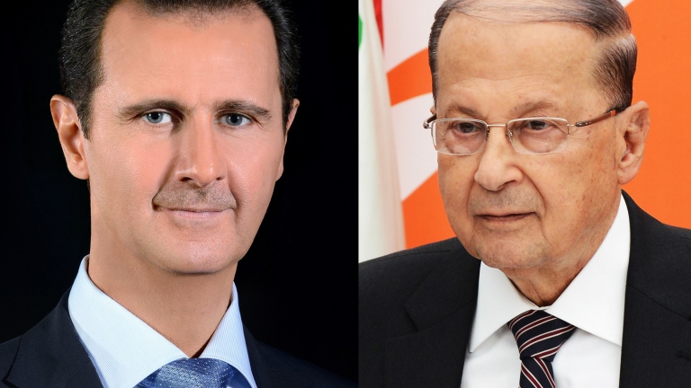 رئيس النظام السوري يهنئ عون !