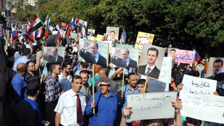 سقوط قذيفتين على السفارة الروسية في دمشق