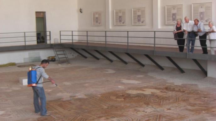 Syrian Regime Air Forces Destroyed the Largest Mosaic in the World!