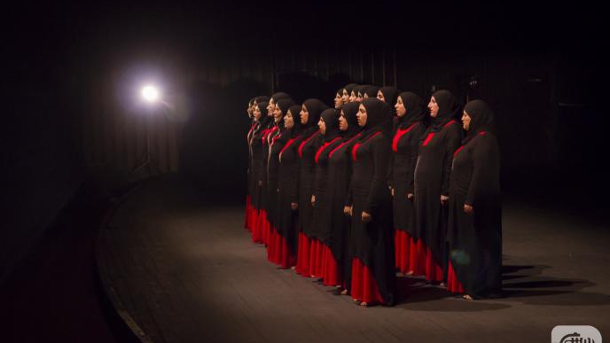 SYRIAN WOMEN AND A GREEK PLAY, IN BEIRUT
