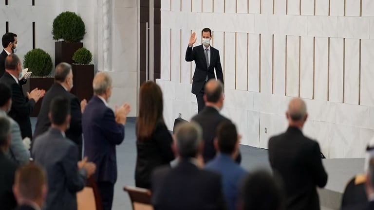 رسائل إيرانية بلسان الأسد في خطاب البرلمان الجديد!