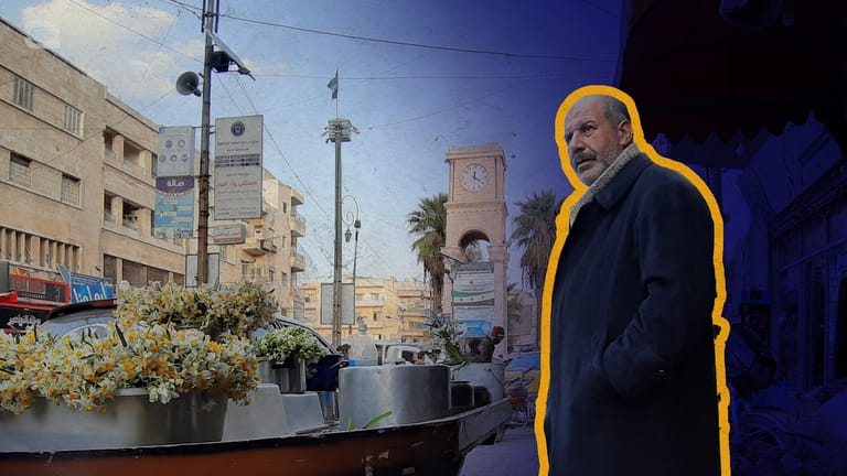  إدلب.. بائع الورد ينشر المحبة مع النرجس 