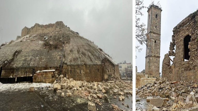 اليونيسكو تتعهد بتأمين قلعتي حلب وغازي عنتاب بعد الزلزال 