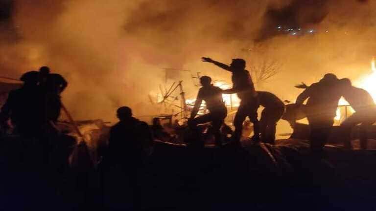حريق جديد في المخيمات.. إصابات واختناقات شمالي حلب
