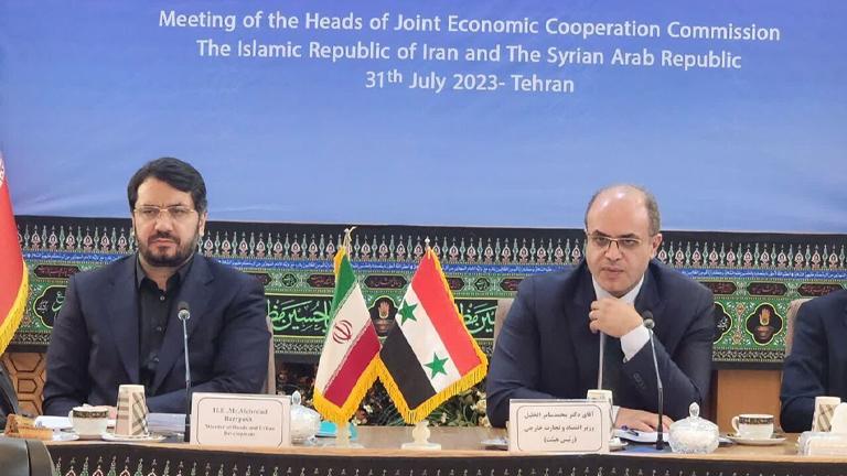 طهران ودمشق تتفقان على إلغاء التعرفة الجمركية بينهما