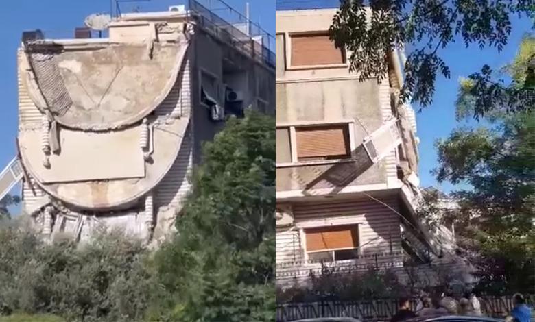 انهيار شرفات في دمشق واتهامات لوسيم قطان المعاقب أمريكياً