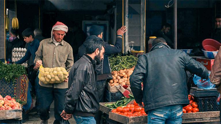 لوحة رمضانية من الباب بريف حلب الشمالي